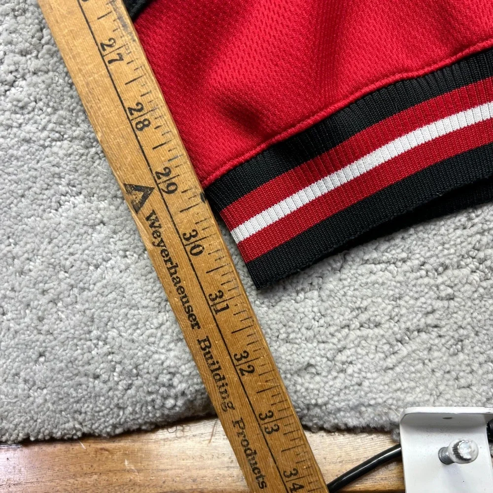 Y2k Jordan Track Pants Mens Large Red Black Jumpman Basketball Jogger Ankle Zip